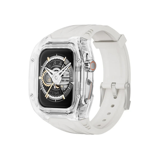 Transparent PC + TPU Sports Watch Strap & Case for Smart