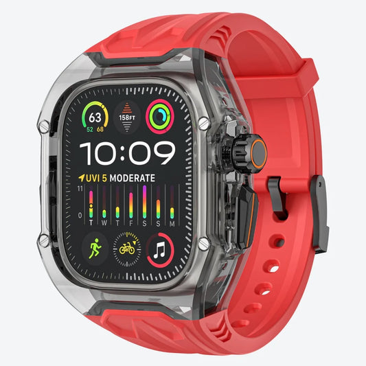 Transparent PC + TPU Sports Watch Strap & Case for Smart
