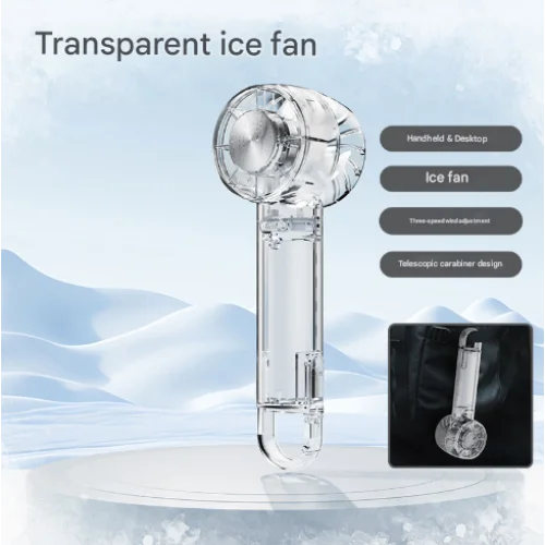 Transparent White Portable Mini Cooling Fan