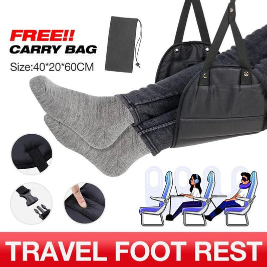 Travel Foot Rest Footrest Leg Pillow Airplane Flight Foam