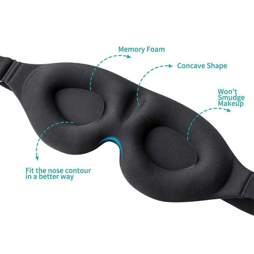 Travel Sleep Eye Mask 3D Memory Foam Soft Padded Shade