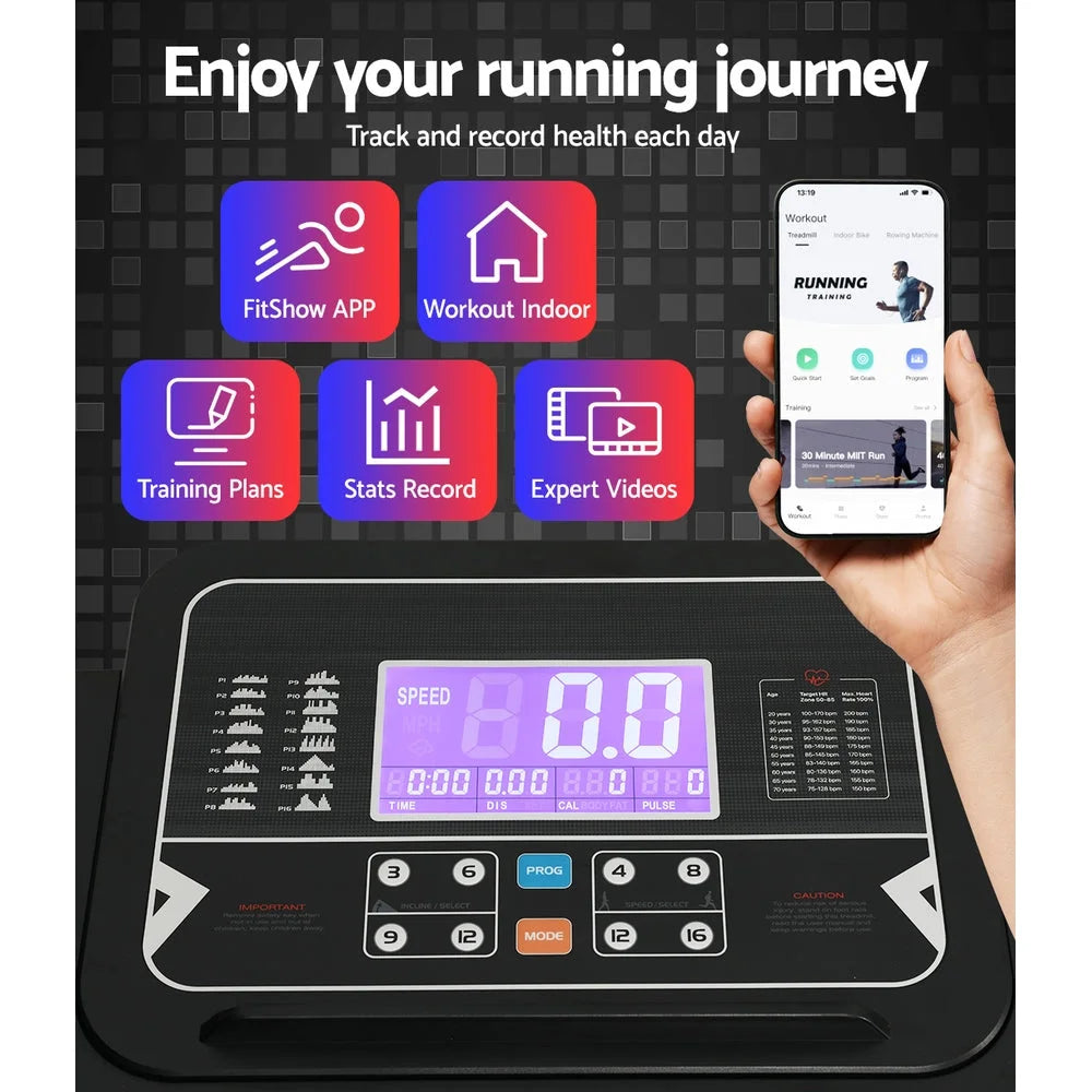 Treadmill Auto Incline Home Gym Fitness Exercise Machine