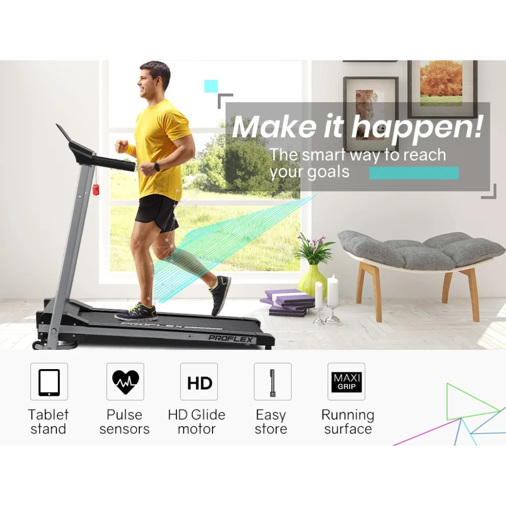 Treadmill Bluetooth Running Machine Foldable Compact Small
