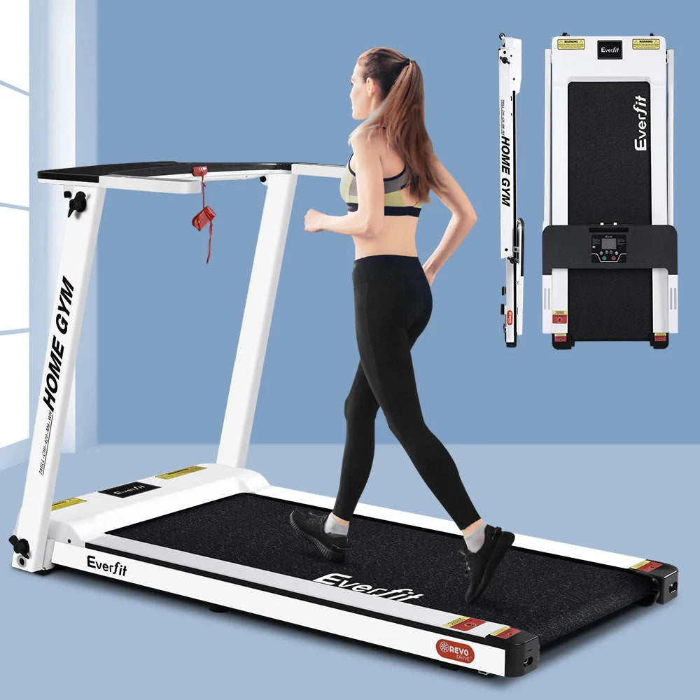 Treadmill Home Gym Exercise Running Machine Fitness Fully Foldable Compact 420mm Belt