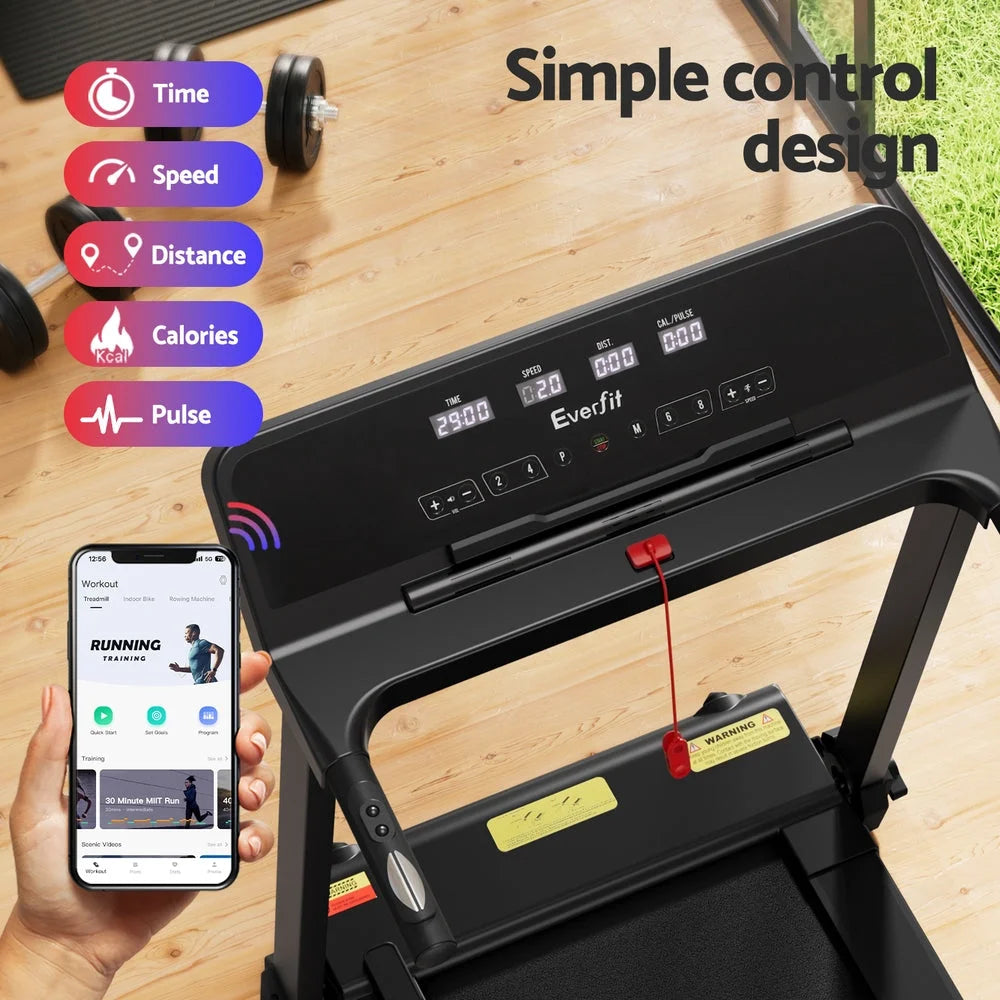 Treadmill gym fitness with exercise foldable knob electric excercise