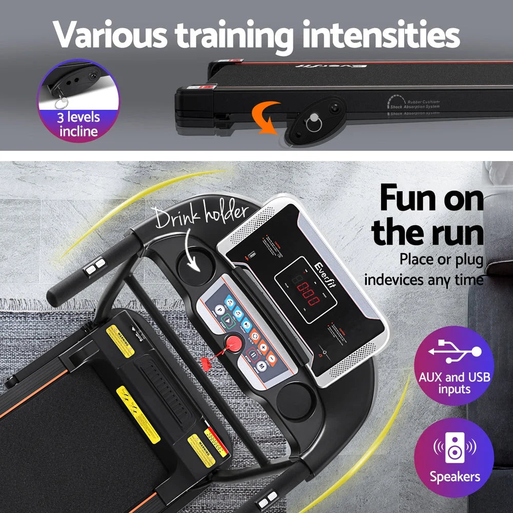 Treadmill Incline Home Gym Exercise Machine Fitness 400mm