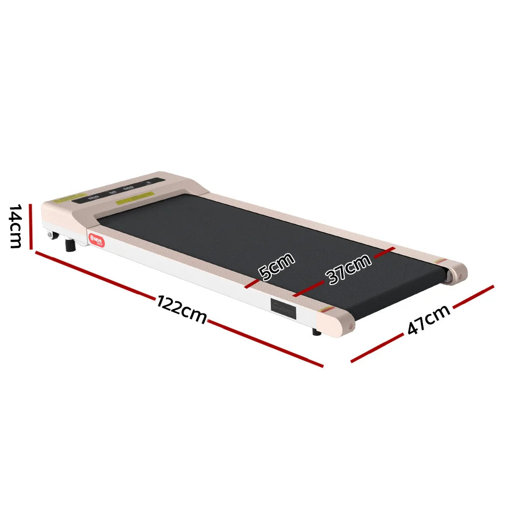 Treadmill Walking Pad Home Gym Office Fitness 360mm - Pink