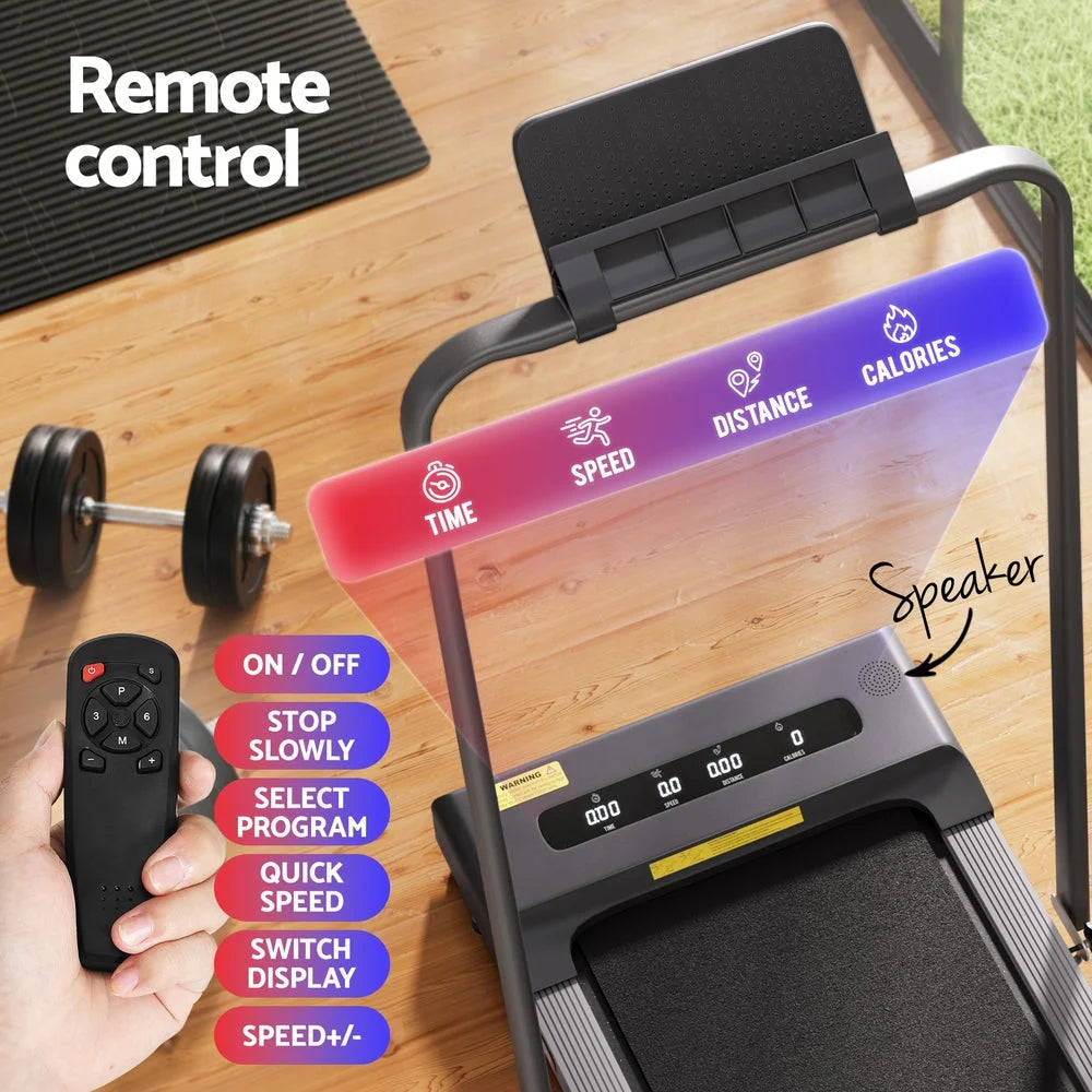 Treadmill Walking Pad Home Gym Office Fitness 380mm - Grey