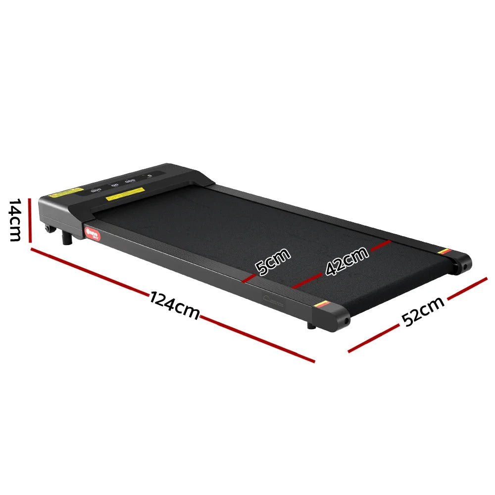 Treadmill Walking Pad Home Gym Office Fitness 400mm - Black