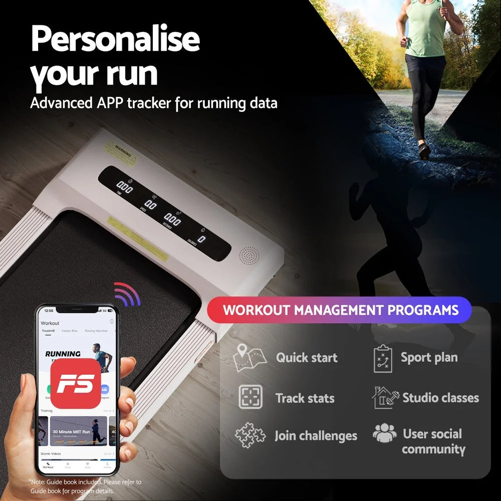 Treadmill Walking Pad Home Gym Office Fitness Machine 380mm