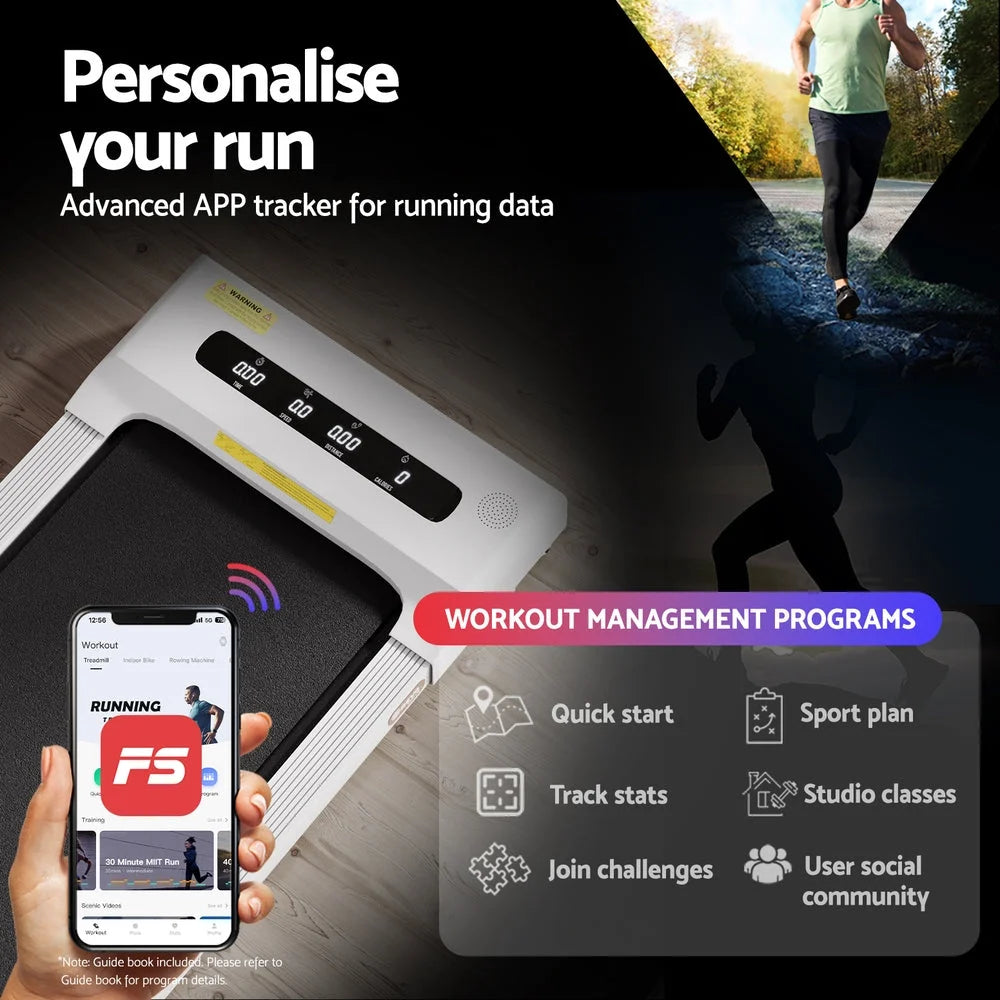 Treadmill Walking Pad Home Gym Office Fitness Machine 380mm