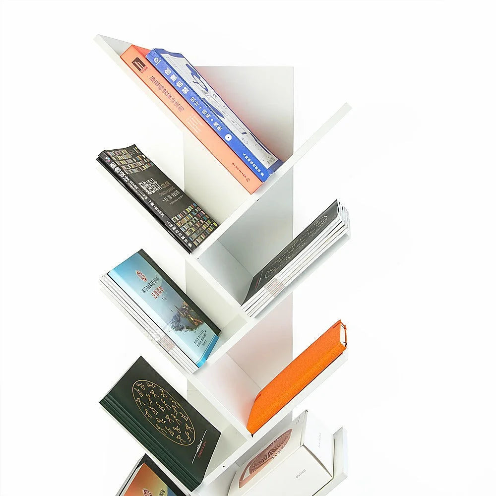 Tree Bookshelf 12-Tier Multipurpose Book Organizer Bookcase