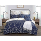 Tree Reversible Blue Duvet Quilt Cover Set King Size - Home