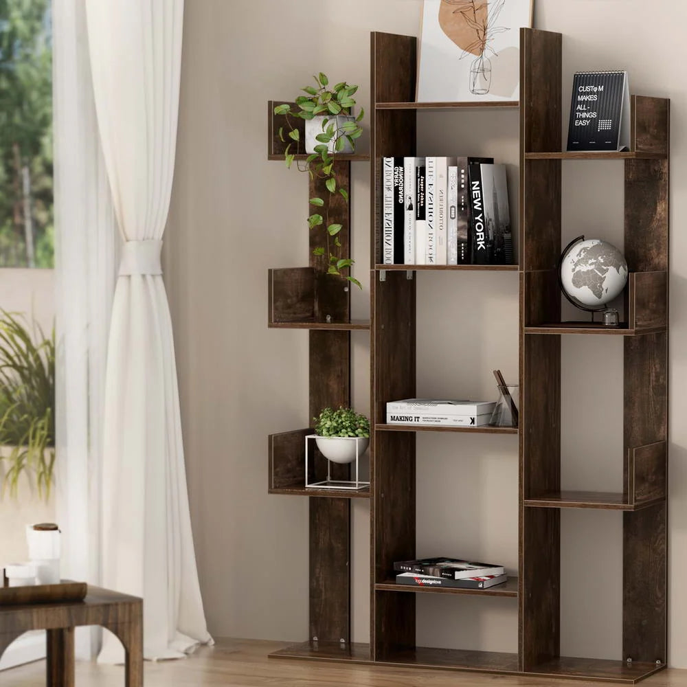 Tree-Shaped Bookshelf - ROMI Walnut - Furniture