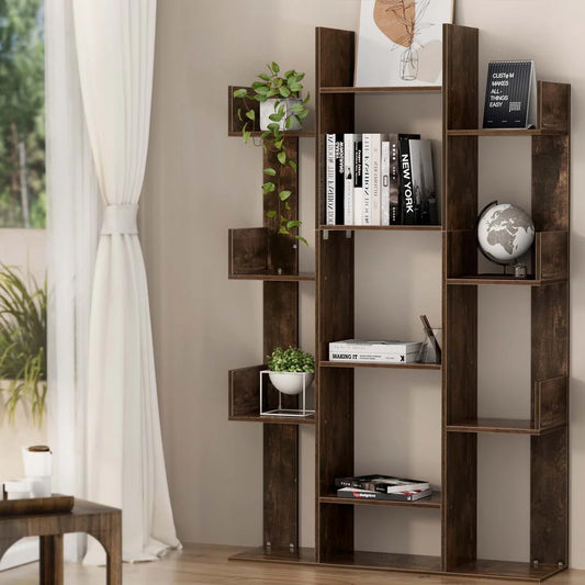 Tree-Shaped Bookshelf - ROMI Walnut - Furniture
