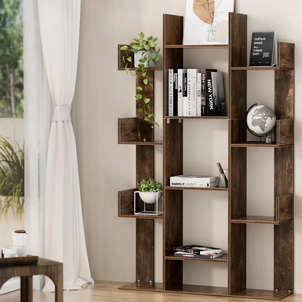 Tree-Shaped Bookshelf - ROMI Walnut - Furniture