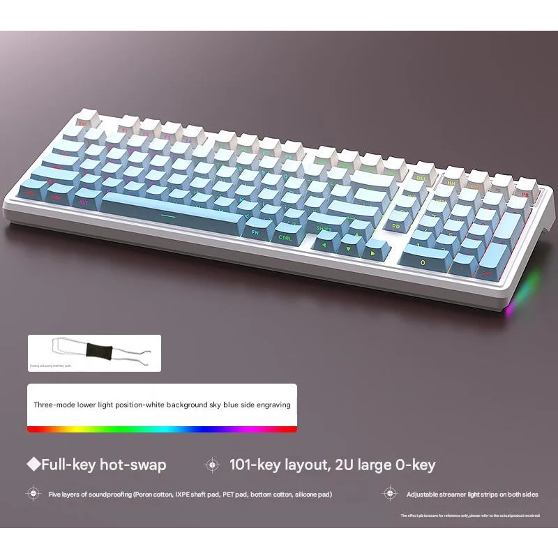 Tri-Mode RGB Mechanical Gaming Keyboard - 102-Key