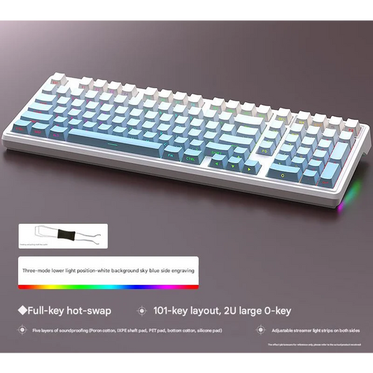 Tri-Mode RGB Mechanical Gaming Keyboard - 102-Key