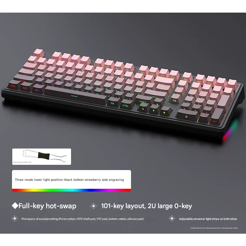 Tri-Mode RGB Mechanical Gaming Keyboard - 102-Key