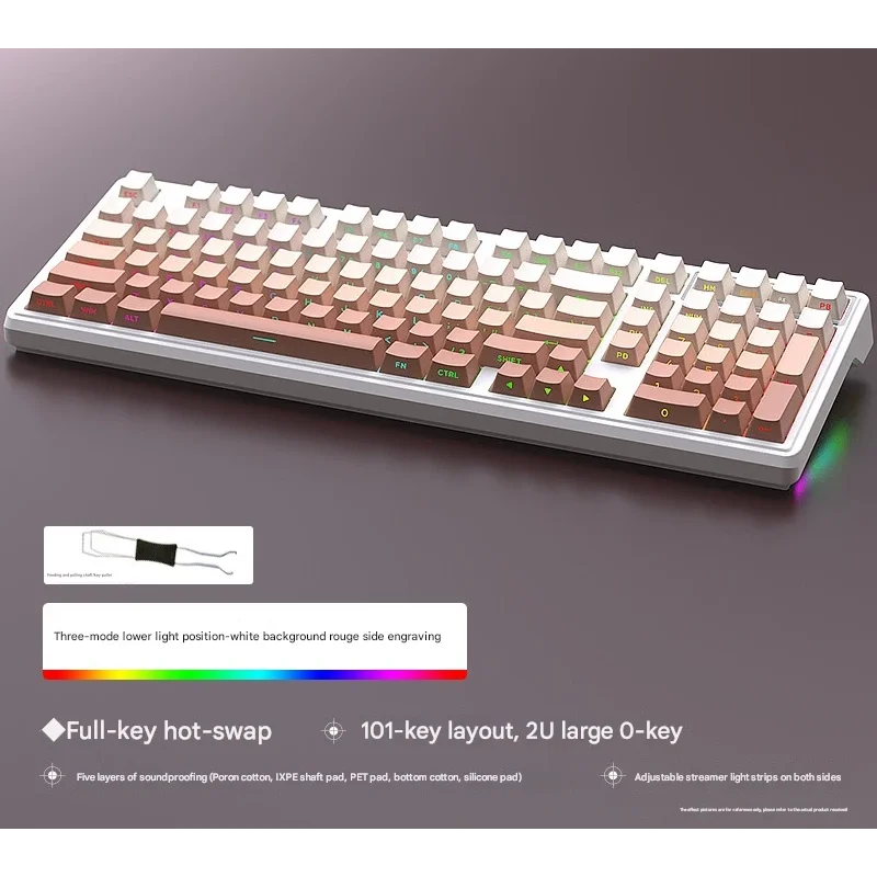 Tri-Mode RGB Mechanical Gaming Keyboard - 102-Key