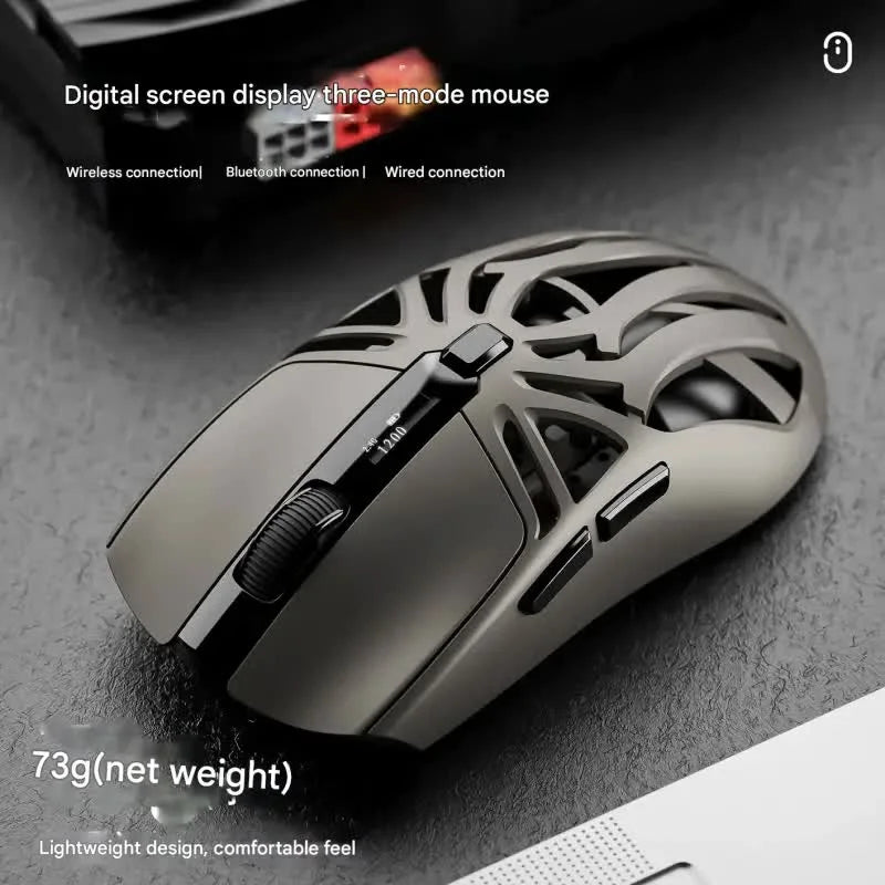 Tri-Mode Wireless Gaming Mouse - 1KHz Polling 10000 DPI