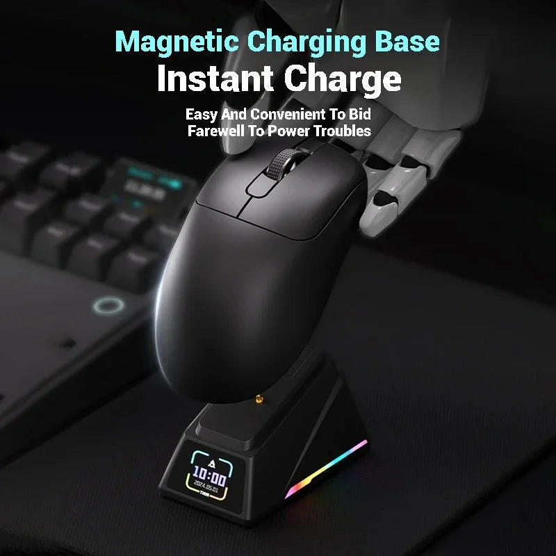 Tri-Mode Wireless Gaming Mouse with 8000Hz Polling Rate
