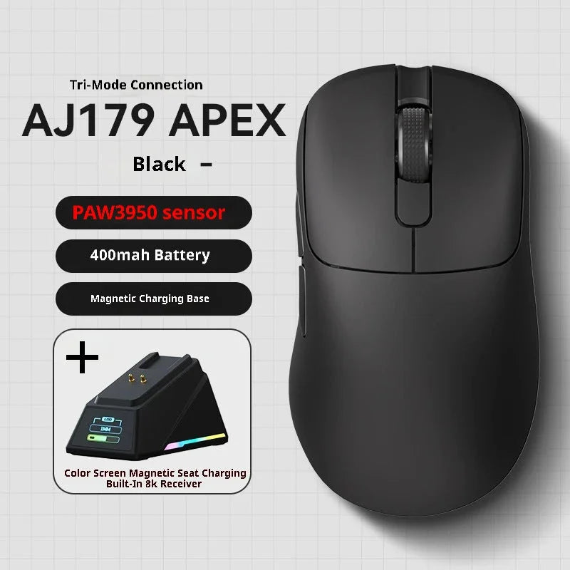 Tri-Mode Wireless Gaming Mouse with 8000Hz Polling Rate