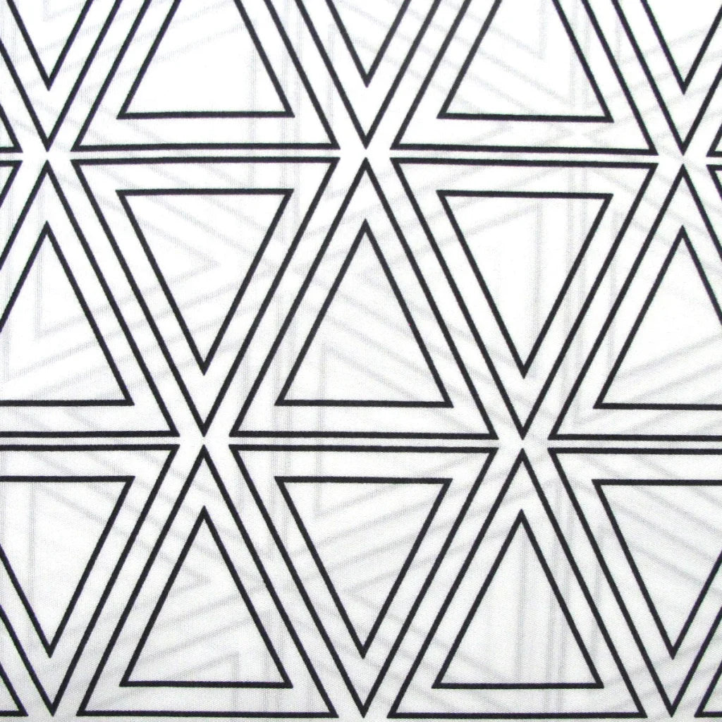 Triangle Geometric Pattern Printed Microfiber Polyester