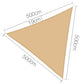 Triangle Shade Sail Cloth 5x5x5m Waterproof Sand Beige shading