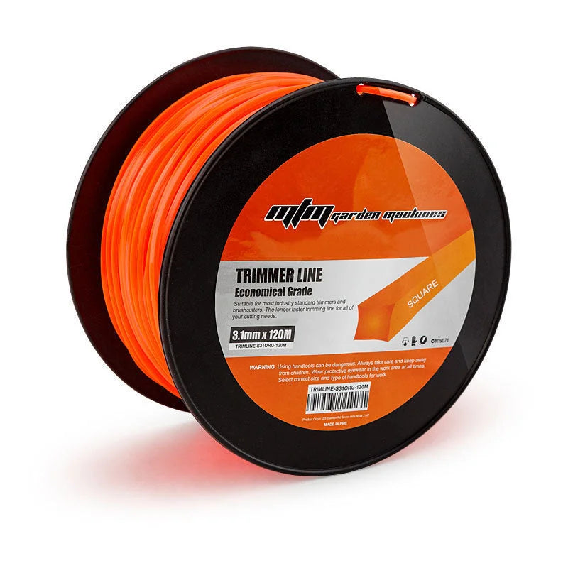 Trimmer Line MTM 3.1mm x 120M Whipper Snipper Cord Brush