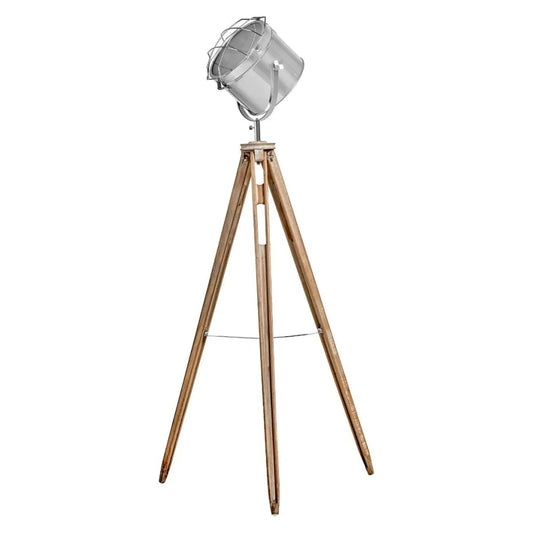 Tripod Floor Lamp Nautical Search Light Modern Chrome Head