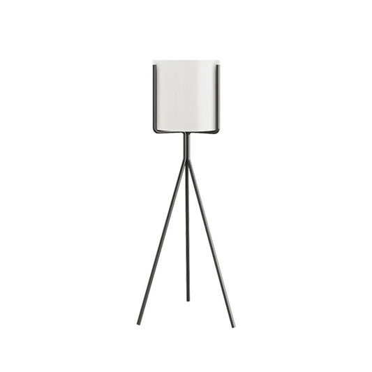 Tripod Flower Pot Plant Stand 70cm with White Flowerpot Holder Rack Indoor Display