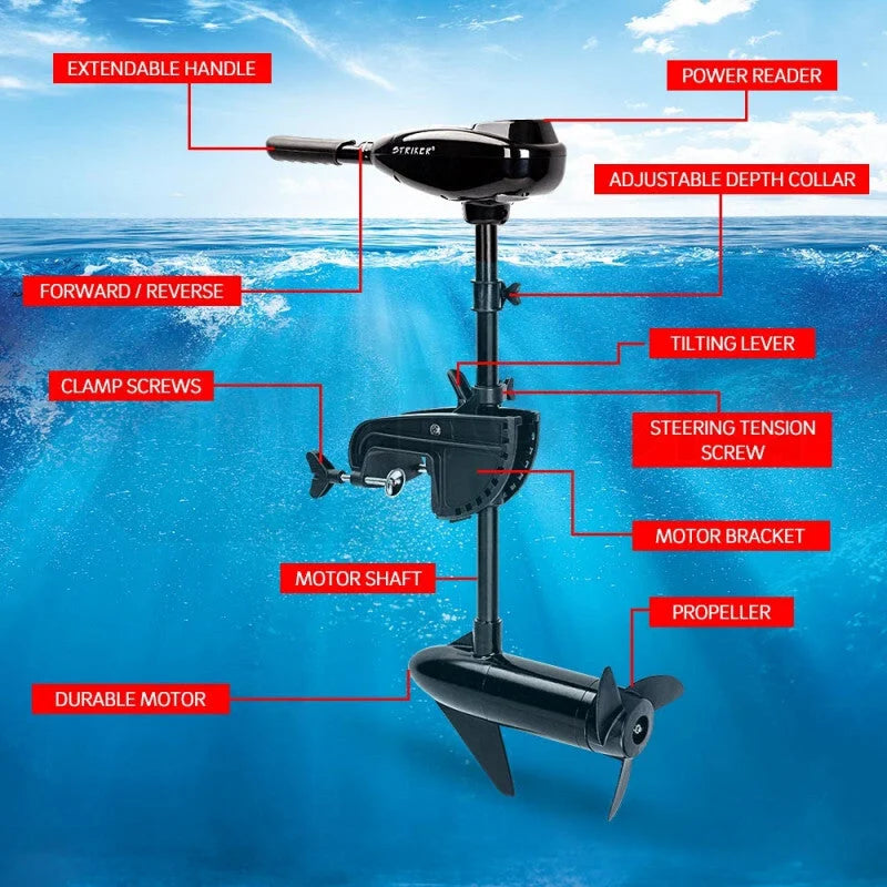 Trolling Motor 90LBS Inflatable Boat Outboard Fishing