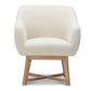 Tub Lounge Armchair Fabric Beige living room 174