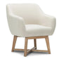 Tub Lounge Armchair Fabric Beige