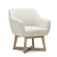 Tub Lounge Armchair Fabric Beige living