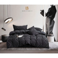 Tufted Boho Wave Jacquard Duvet Quilt Cover Set King Size
