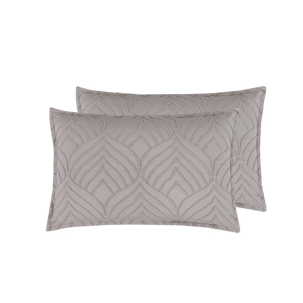 Tufted Microfibre Super Soft Standard Pillowcases - Twin