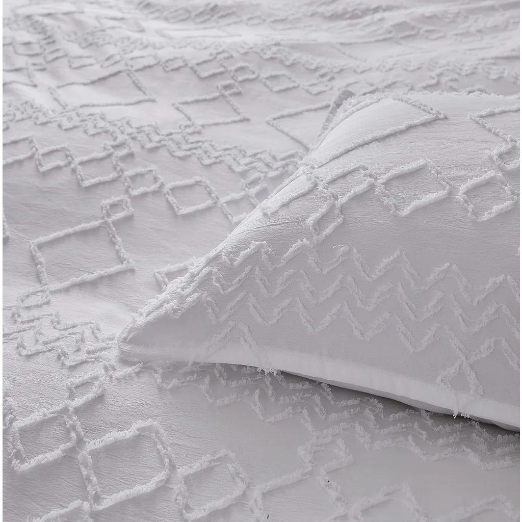 Tufted Microfibre Super Soft Standard Pillowcases - Twin