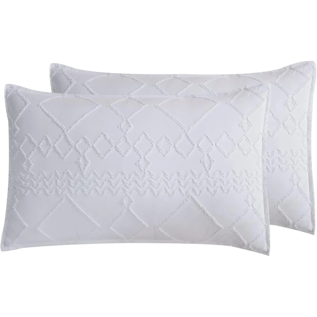 Tufted Microfibre Super Soft Standard Pillowcases - Twin