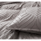 Tufted Ultra Soft Microfiber Quilt Cover Set - Queen Beige