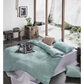 Tufted Ultra Soft Microfiber Quilt Cover Set - Queen Sage