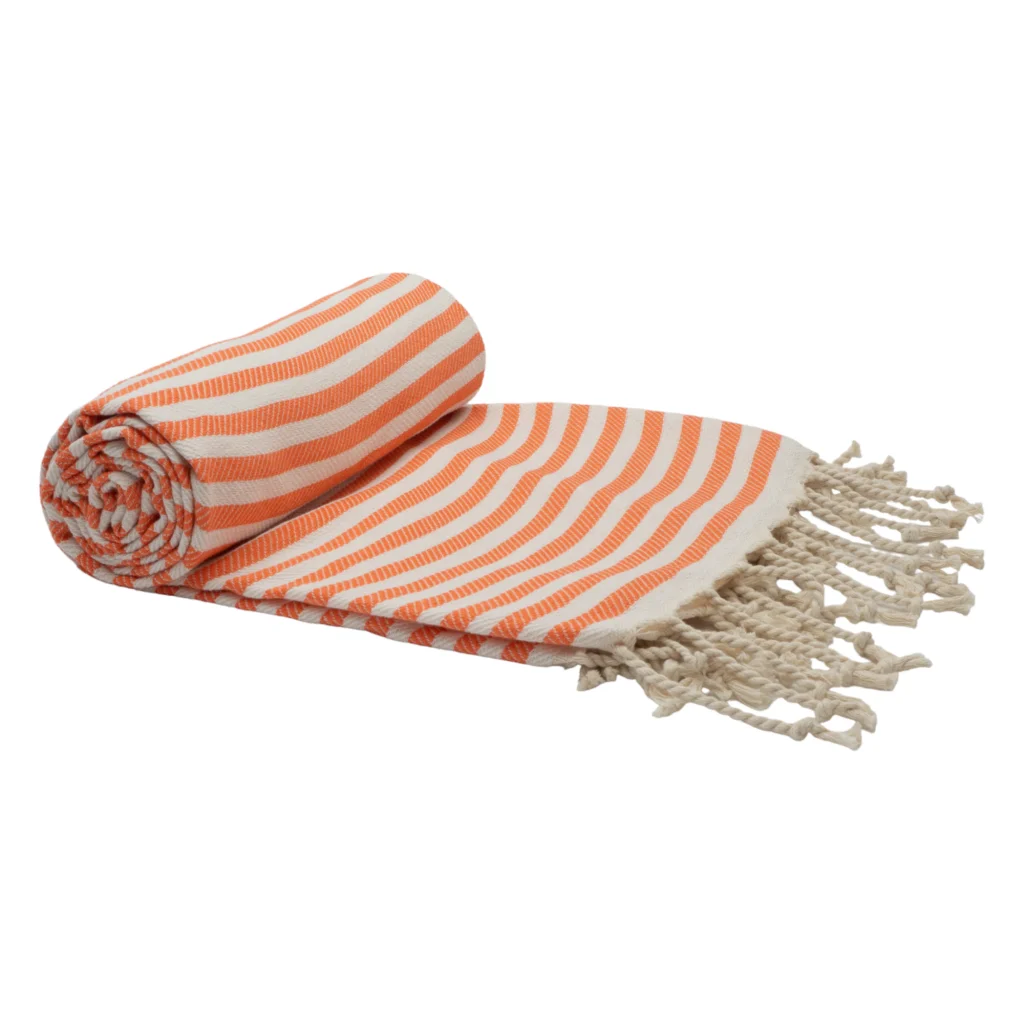 Turkish Cotton Towel Portsea Coral - Home & Garden