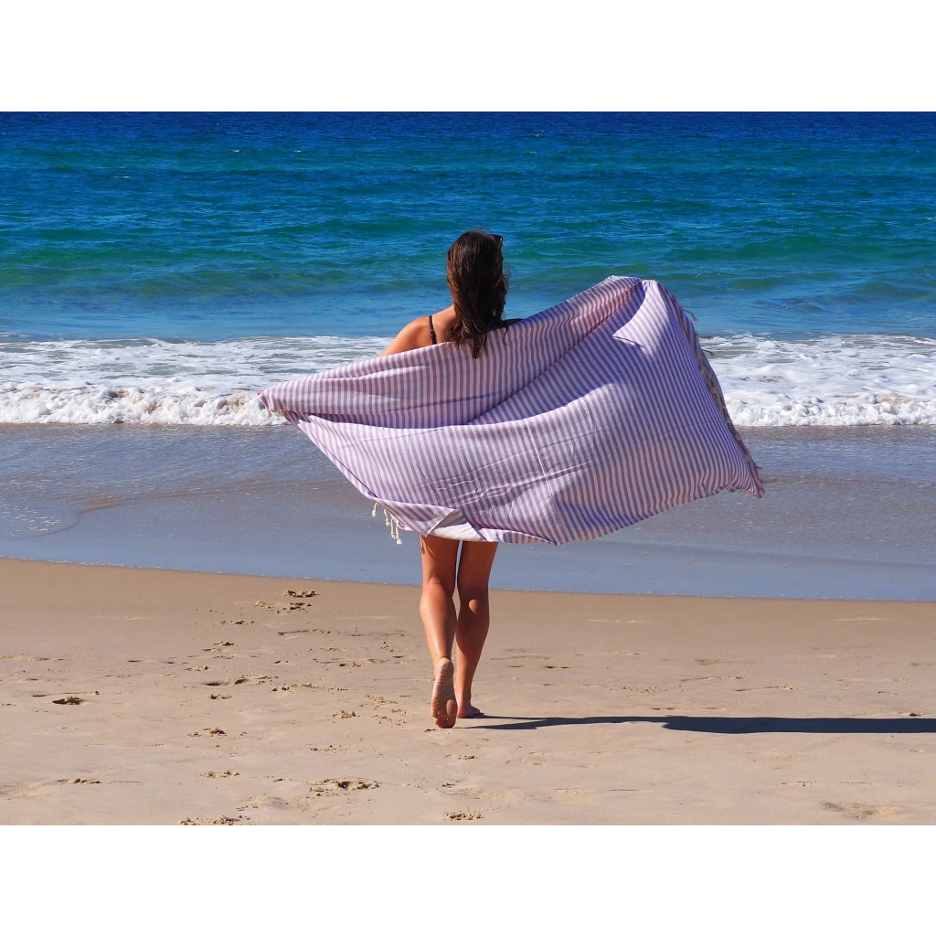 Turkish Cotton Towel Portsea Lilac - Home & Garden