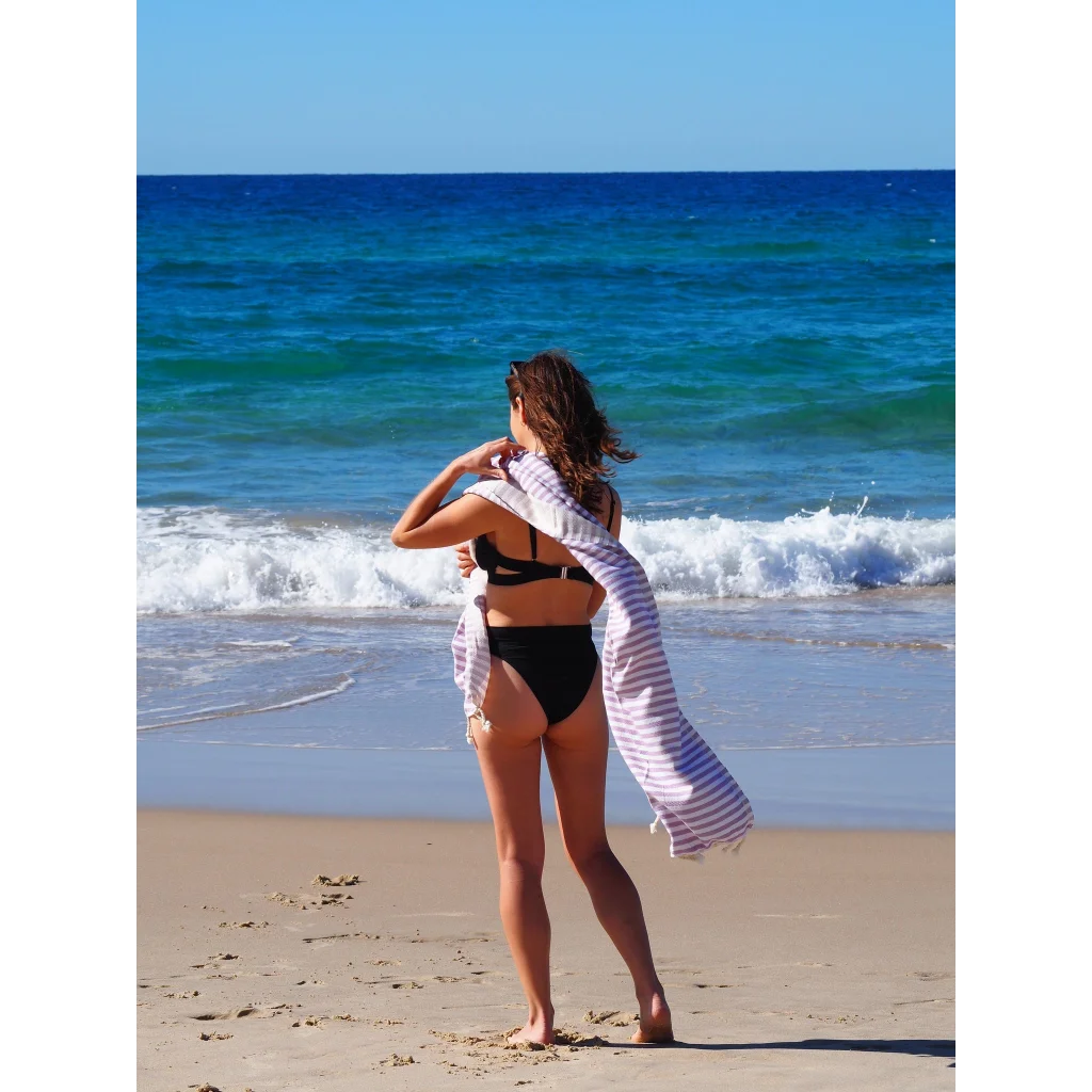 Turkish Cotton Towel Portsea Lilac - Home & Garden