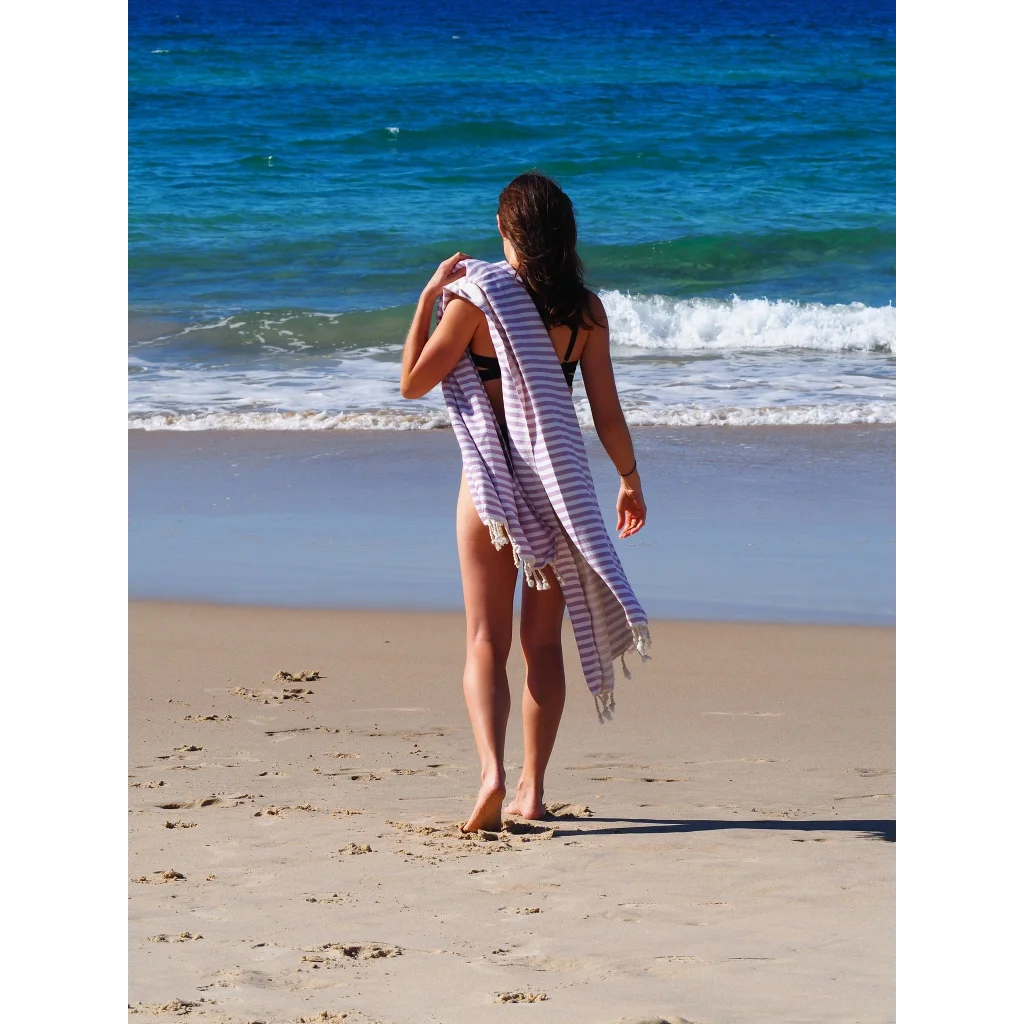 Turkish Cotton Towel Portsea Lilac - Home & Garden