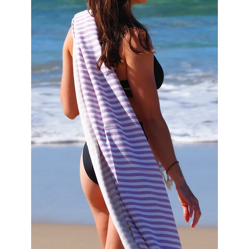 Turkish Cotton Towel Portsea Lilac - Home & Garden