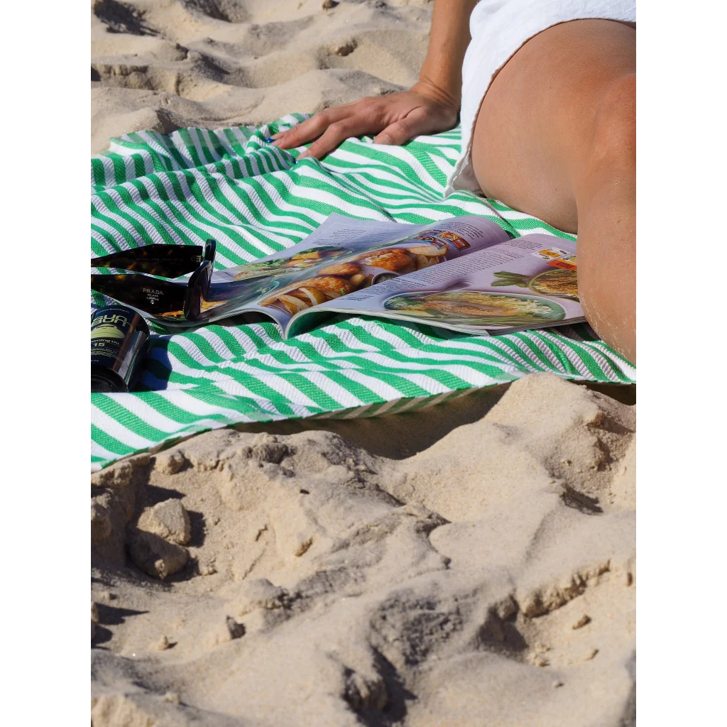 Turkish Cotton Towel Portsea Mint - Outdoor Recreation