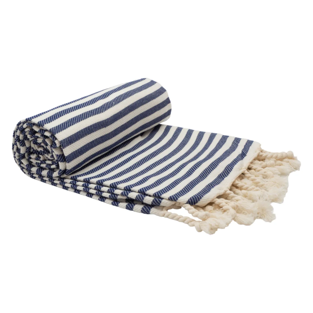 Turkish Cotton Towel Portsea Navy - Home & Garden