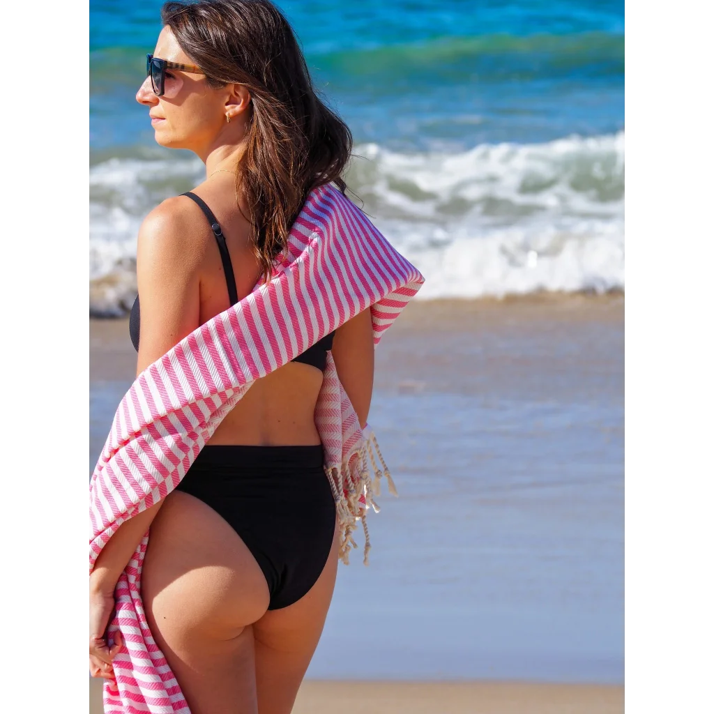 Turkish Cotton Towel Portsea Rose - Home & Garden
